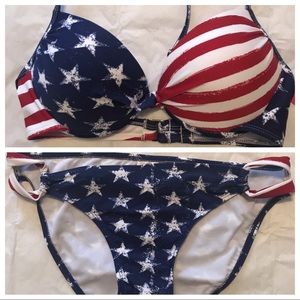 Xhilaration Stars and Stripes bikini, NWT.